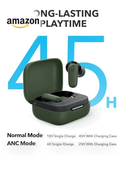 Noise Cancelling Earbuds — In-Ear Headphones, Anker
