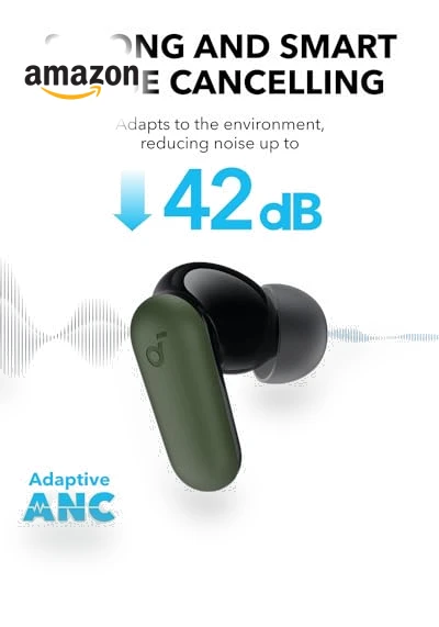 Noise Cancelling Earbuds — In-Ear Headphones, Anker