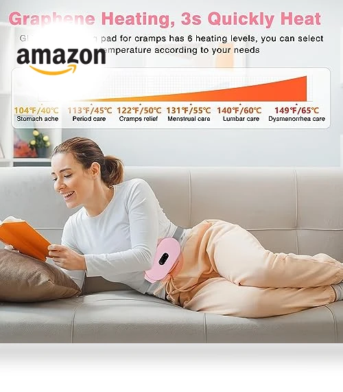 Portable Cordless Heating Pad — Pain Relief, Glyduny