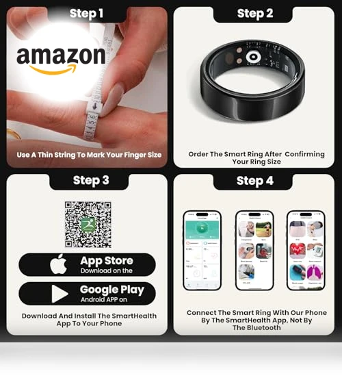 Smart Health Ring — Wearable Accessories, Cvrpaor