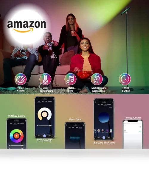 Smart RGB Floor Lamp — Standing Lights, SUNMORY