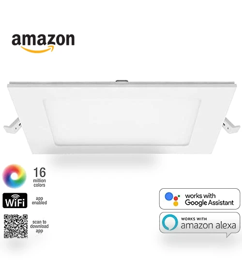 Smart WiFi Slim Square LED Downlight — LED, Maxxima