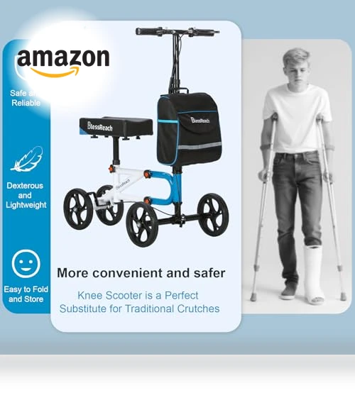 Steerable Knee Walker — Knee Braces, BlessReach