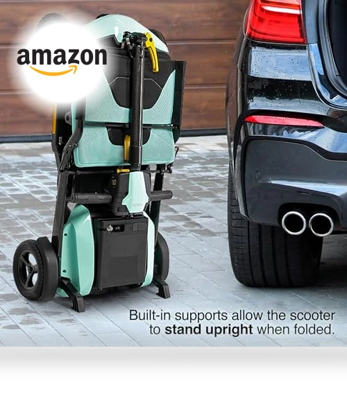 Super Portable 4-Wheel Folding Travel Mobility Scooter — Mobility Scooters, Pride Mobility