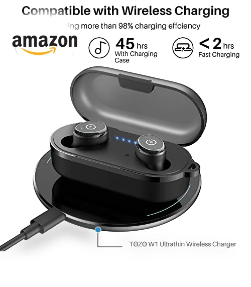True Wireless Bluetooth Earbuds — In-Ear Headphones, TOZO