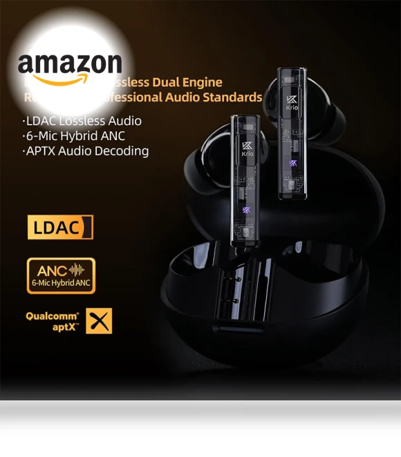 True Wireless Bluetooth Earbuds — In-Ear Headphones, KZ