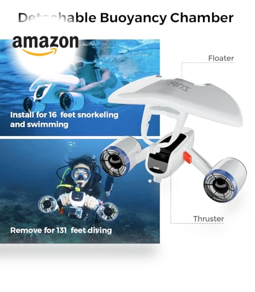 Underwater Scooter with Action Camera Mount — Action Cameras, sublue