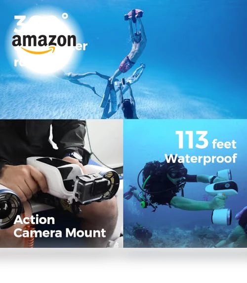 Underwater Scooter with Action Camera Mount — Action Cameras, sublue
