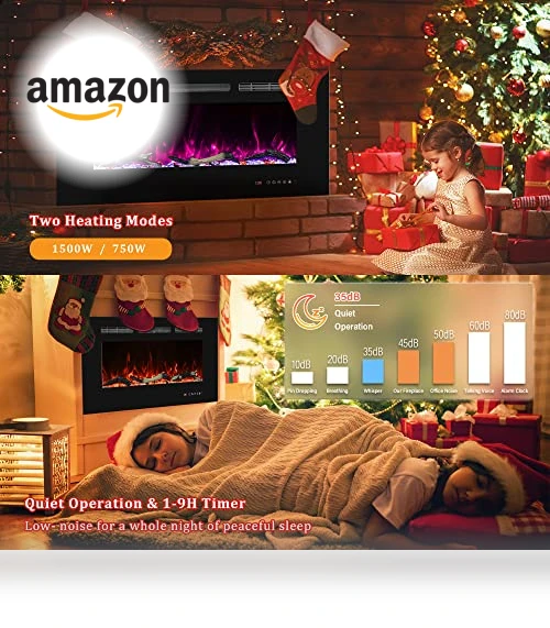 Wall Mounted Electric Fireplace — Electric Heating Solutions, Oxhark Flame