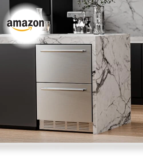 Weather Proof Stainless Steel Outdoor Beverage Refrigerator — Drink Coolers, Antarctic Star