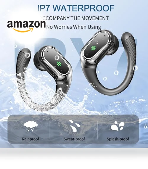Wireless Earbuds with ENC Noise Canceling Mic — In-Ear Headphones, Rolosar