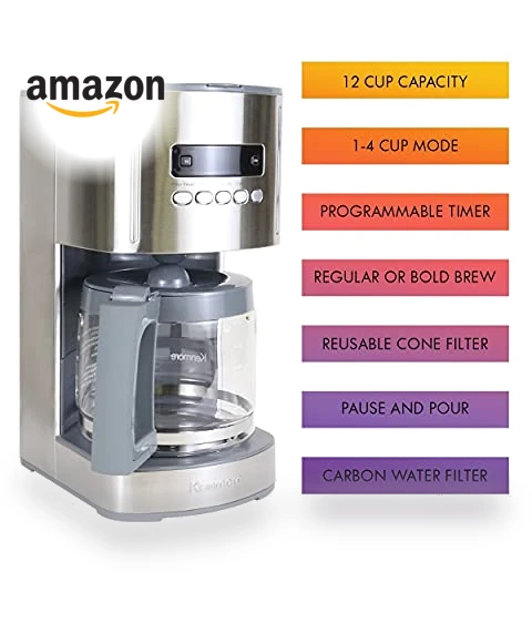 12-Cup Programmable Aroma Control Coffee Maker — Coffee Makers, Kenmore