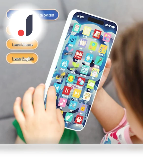 32-Button Touch Smart Toy Phone for Toddlers — Interactive Learning Devices, Super Go