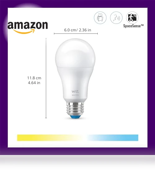 A19 LED Smart Light Bulb Tunable White — Smart Home Modules, WiZ Connected