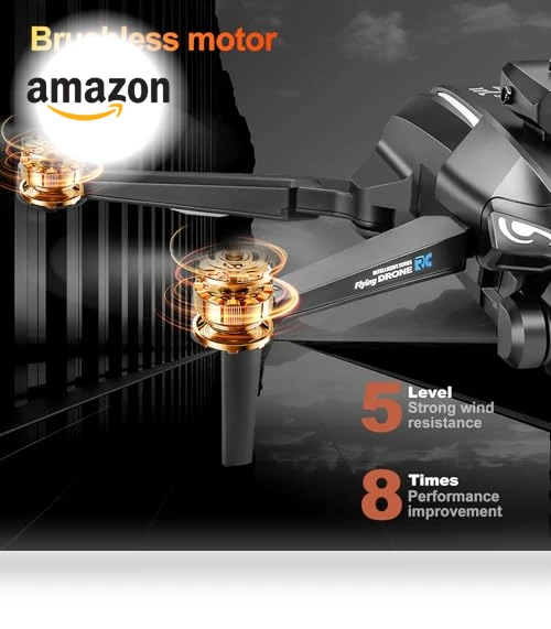 Brushless RC Drone with 4K Dual Camera — Drones, toylefun