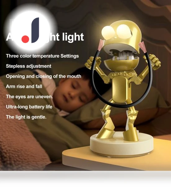 Cute Cartoon Robot LED Night Light — Night Lights, Dayuansheng
