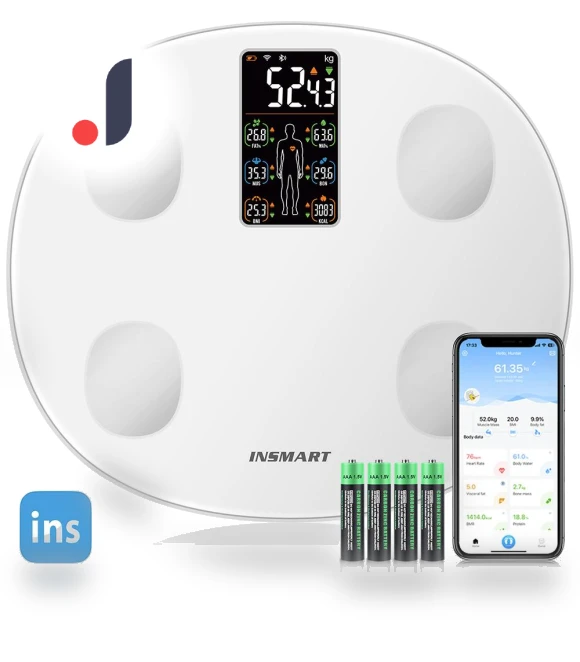 Digital Bathroom Scale with Body Fat Measurement — Weight Management Tools, Various wearables