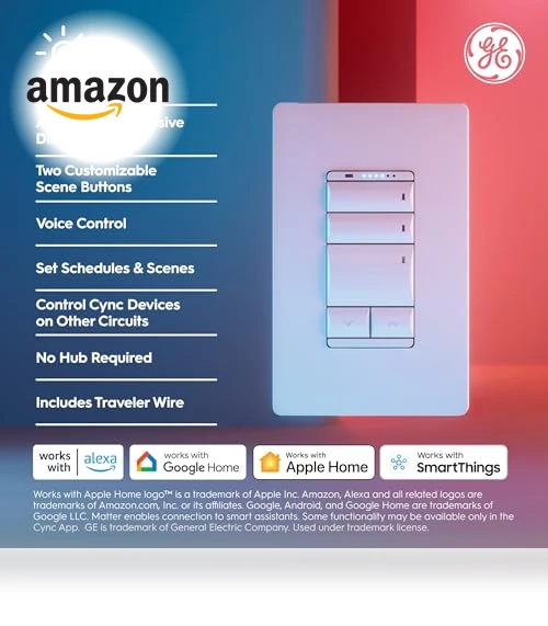 Keypad Dimmer Smart Switch — Dimmer Switches, GE