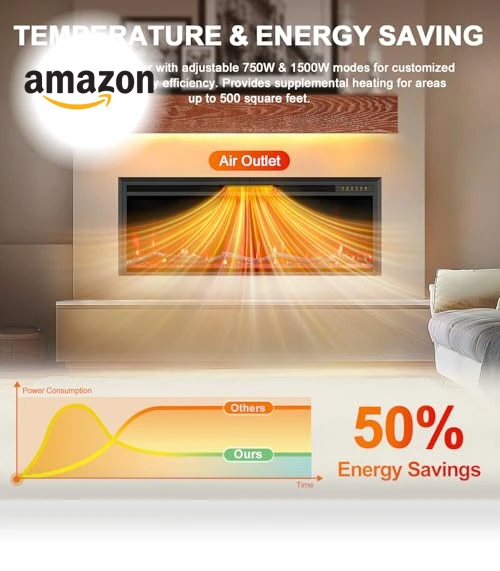 Linear Fireplace Heater — Electric Heating Solutions, Eshoma