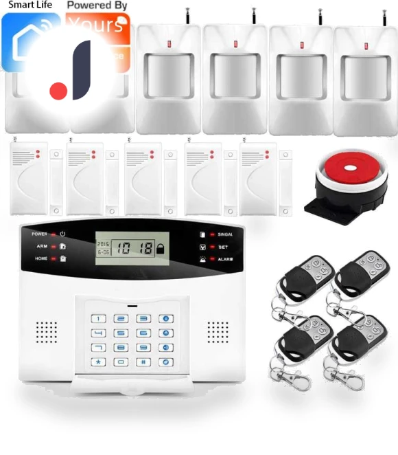 Multilingual LCD Alarm System — Smart Home Security, TrendVibeCN