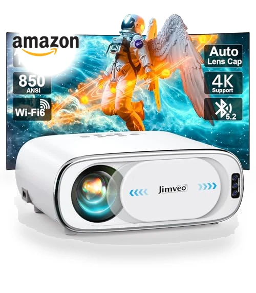 Outdoor-Projector 4K with WiFi 6 and Bluetooth — Home Theater Projectors, Jimveo
