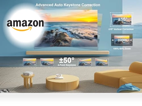 Outdoor-Projector 4K with WiFi 6 and Bluetooth — Home Theater Projectors, Jimveo
