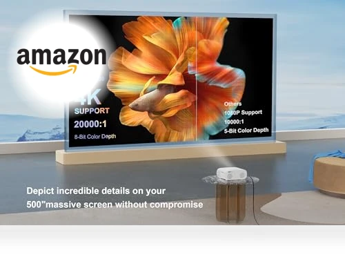Outdoor-Projector 4K with WiFi 6 and Bluetooth — Home Theater Projectors, Jimveo