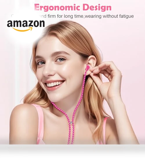 Pearl Beaded Wired Headphones — In-Ear Headphones, VOFUOE