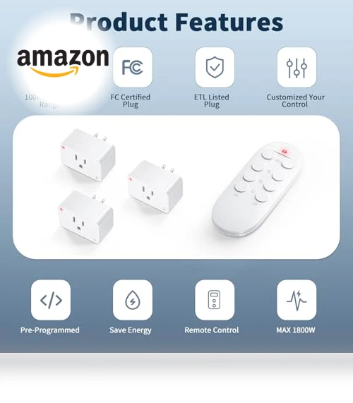 Remote Control Outlet Plug — Remote Controls, HOMATTER