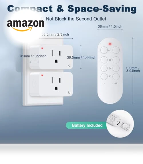 Remote Control Outlet Plug — Remote Controls, HOMATTER