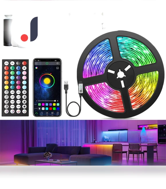 RGB LED Strip Kit with Music Sync — LED Strips, TrendVibeCN