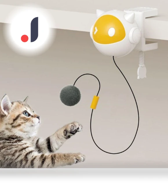 Rotating Electric Extendable Cat Toy — Cat Playthings, Boyuan