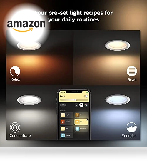 Smart Recessed LED Downlight — LED Strips, Philips Hue