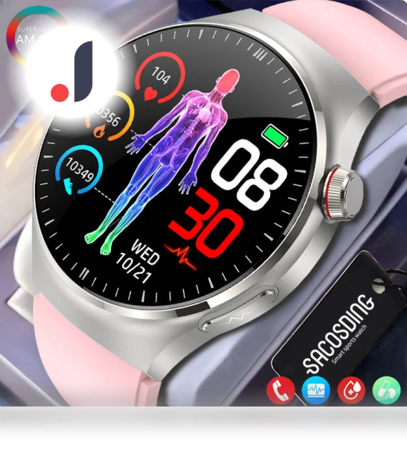 Smart Watch with ECG and Blood Pressure Monitor — Smartwatches, SACOSDING