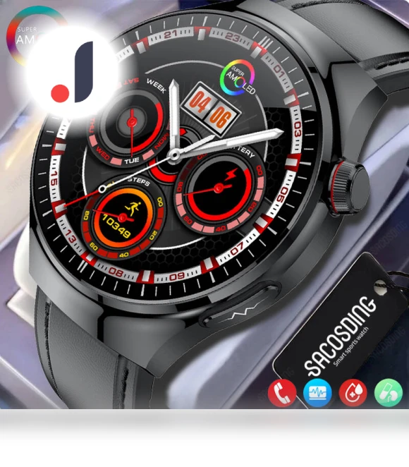 Smart Watch with ECG and PPG Monitoring — Wearable Accessories, SACOSDING