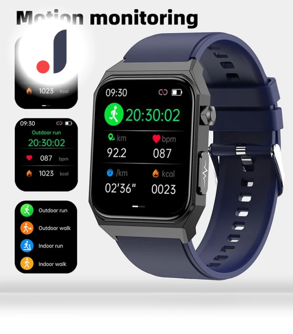 Smart Watch with ECG+PPG, Body Temperature, Blood Oxygen, Pulse Monitoring — Smartwatches, SCIONE