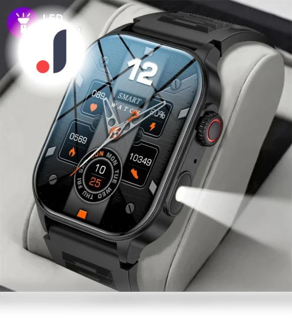 Smartwatch with Flashlight and Health Monitor — Smartwatches, ElectronicsHome