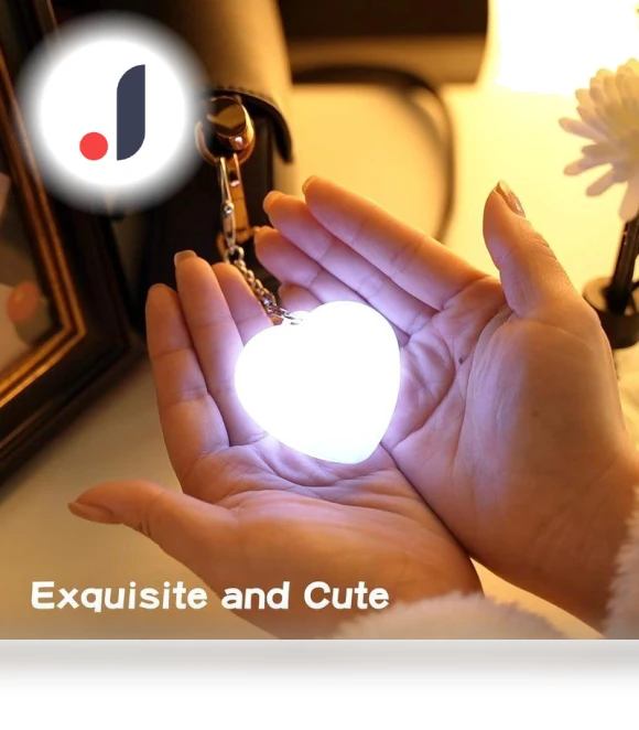 Touch-Activated Heart Night Light — Night Lights, GoGirls