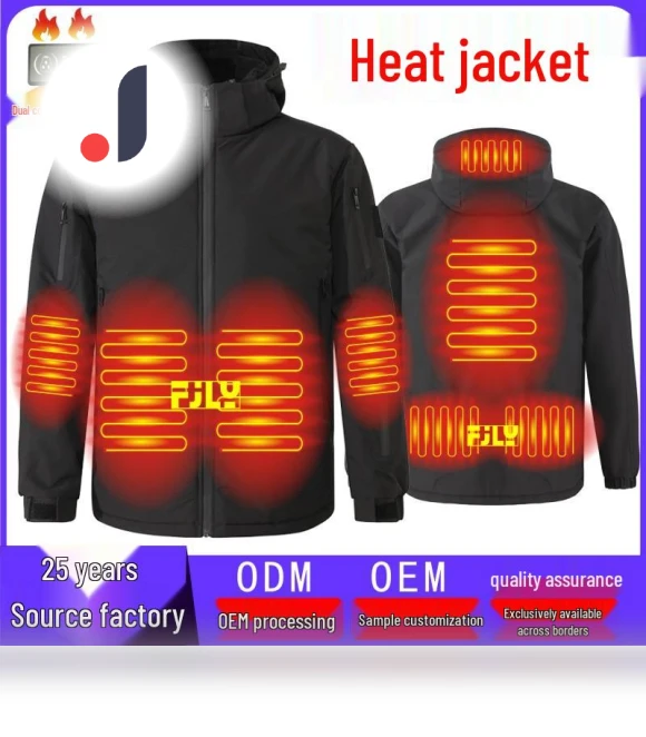 Unisex Heated Windbreaker with Dual Control — Insulated, BigSopping