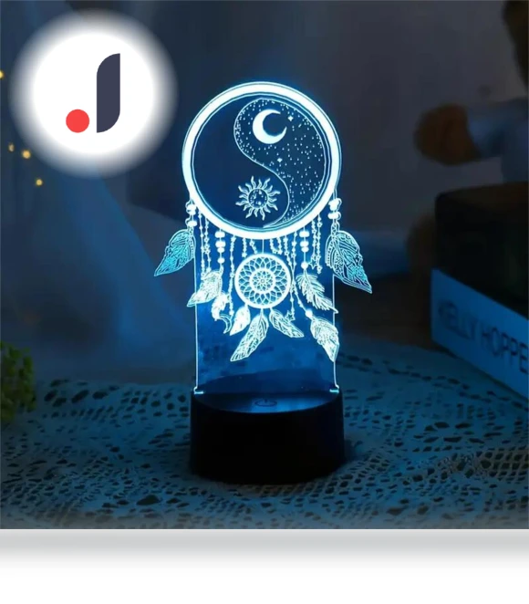 3D Dream Catcher Night Light — Creative Lighting Solutions, JOHO - CarGear