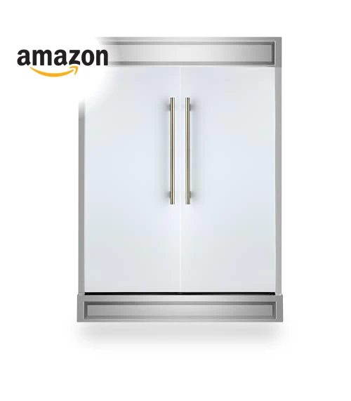60" 2-Piece Convertible Refrigerator/Freezer Built-In with Modern Trim — Mini Fridges, Forno