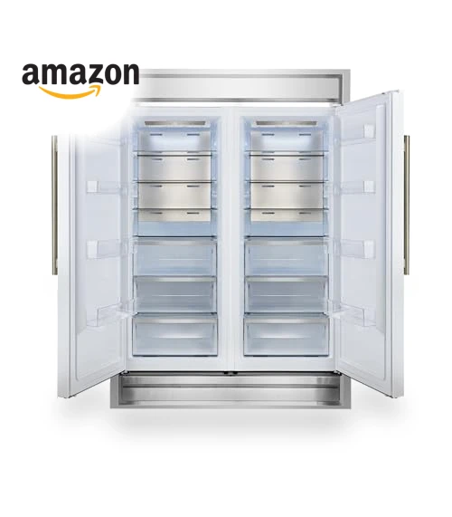 60" 2-Piece Convertible Refrigerator/Freezer Built-In with Modern Trim — Mini Fridges, Forno