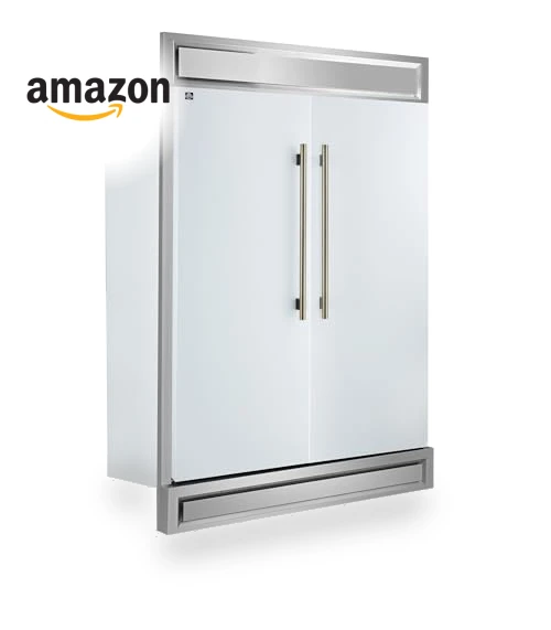 60" 2-Piece Convertible Refrigerator/Freezer Built-In with Modern Trim — Mini Fridges, Forno