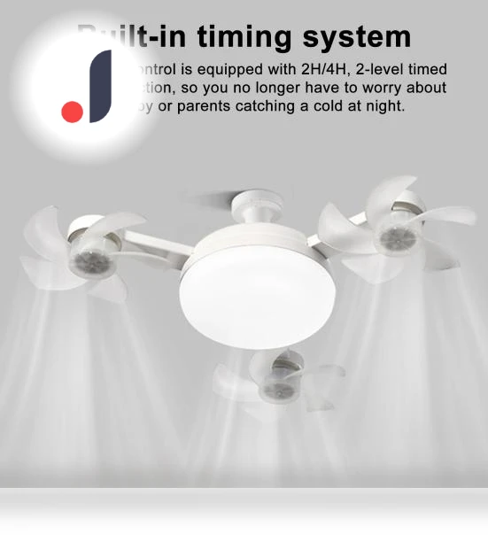 Ceiling Fan with 3-Color Temperature, Adjustable Brightness, LED Light — Ceiling Fan Lighting Solutions, Dayuansheng