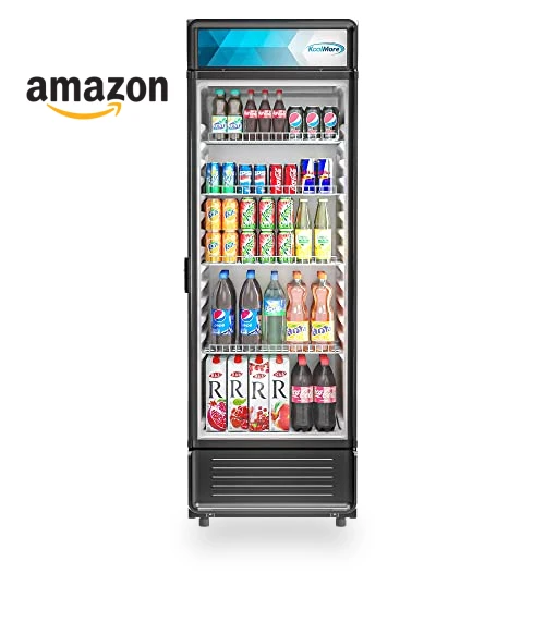 Commercial One Glass Door Display Upright Beverage Refrigerator Cooler Merchandiser — Drink Coolers, KoolMore