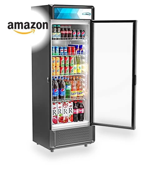 Commercial One Glass Door Display Upright Beverage Refrigerator Cooler Merchandiser — Drink Coolers, KoolMore
