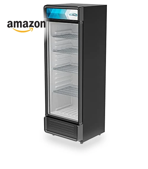 Commercial One Glass Door Display Upright Beverage Refrigerator Cooler Merchandiser — Drink Coolers, KoolMore