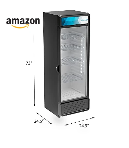 Commercial One Glass Door Display Upright Beverage Refrigerator Cooler Merchandiser — Drink Coolers, KoolMore