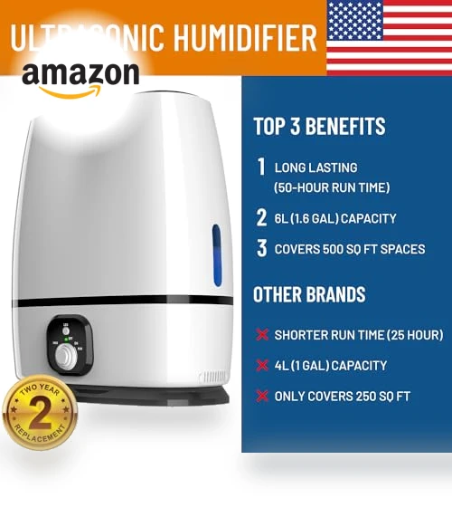 Cool Mist Humidifier — Air Moisturizers, Everlasting Comfort