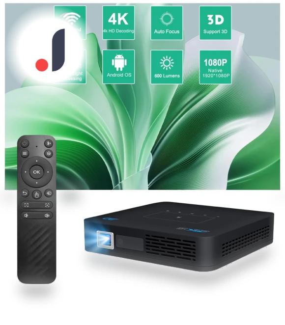 Full HD 1080P 4K DLP Android 9.0 3D 4K Smart Home Theater Projector — Home Theater Projectors, Vivicine